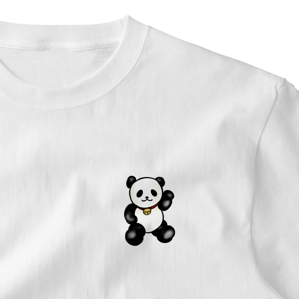 WAVE AND BEARの幸運の招きパンダ♪ ワンポイントTシャツ