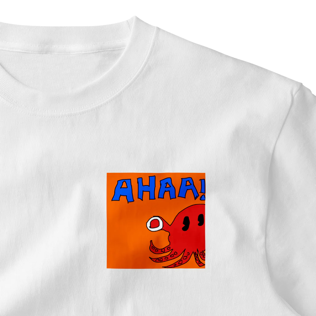 ゆる〜い動物ショップのAHAA!タコサン One Point T-Shirt