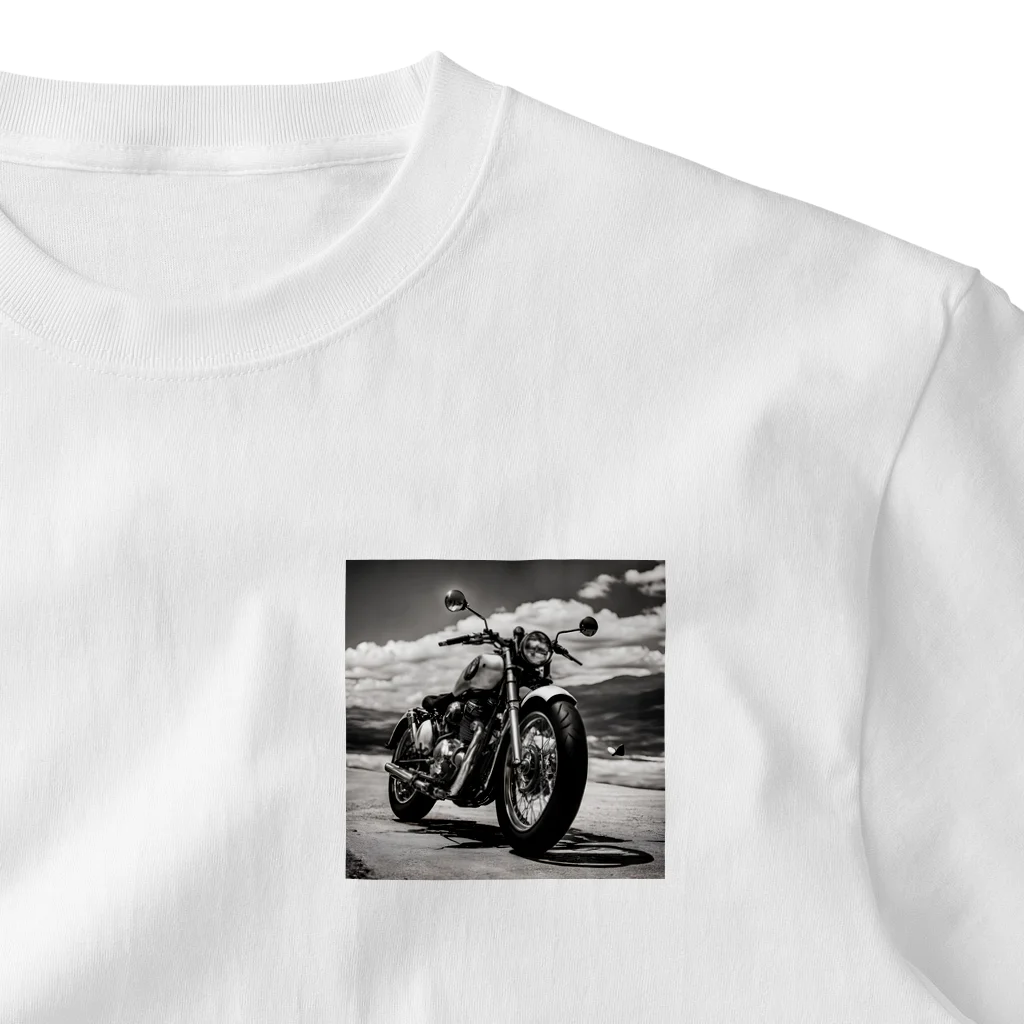 the blue seasonのクラシックバイクの美学：時代を超えたエレガンス One Point T-Shirt