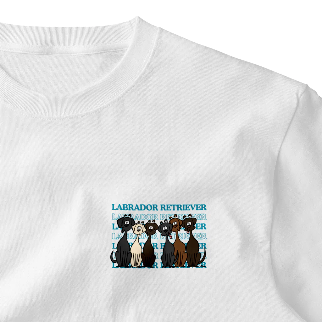 Mii.のLABRADOR RETREVER ワンポイントTシャツ