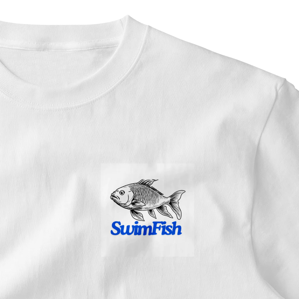 ウェブエンパイアのSwimFish(泳ぐ魚) ワンポイントTシャツ