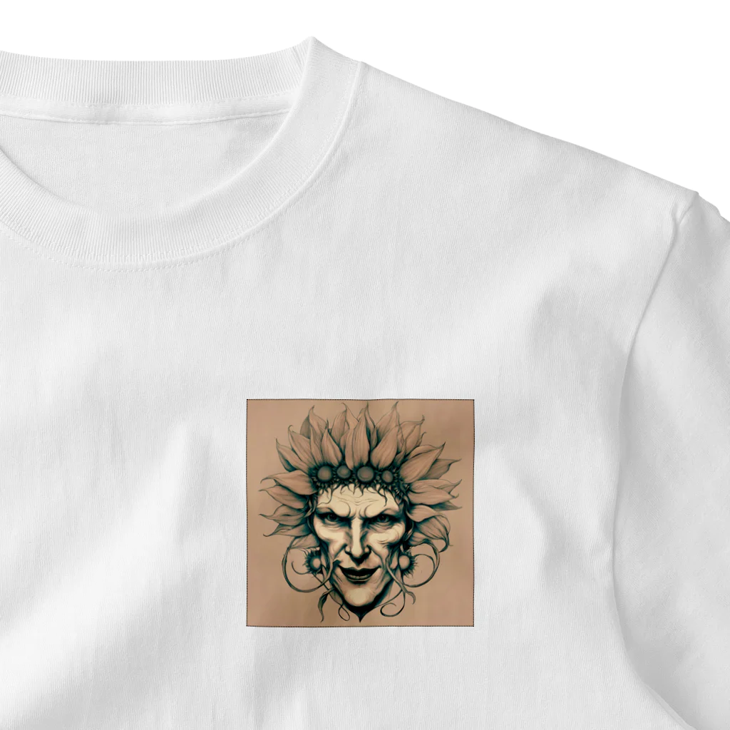 Koutan landの向日葵devil One Point T-Shirt