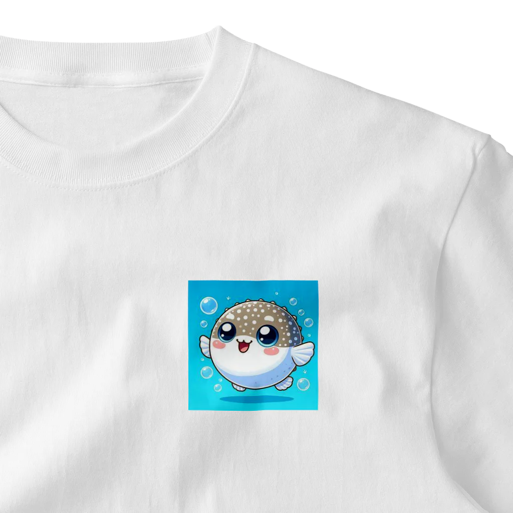 マサマサのふぐくん ワンポイントTシャツ