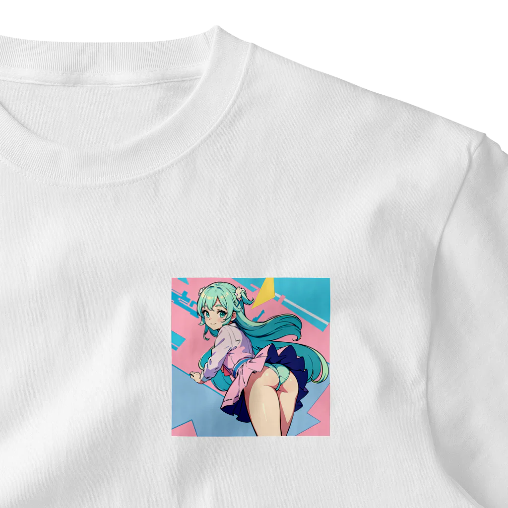 yozoraniyumeoの魔法女子中学少女 One Point T-Shirt