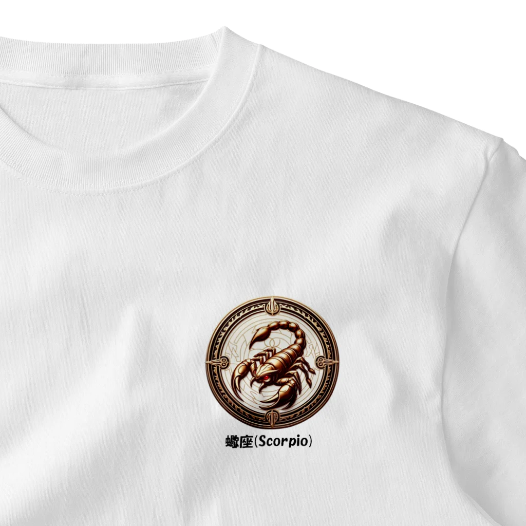 keystoneの蠍座(Scorpio) ワンポイントTシャツ