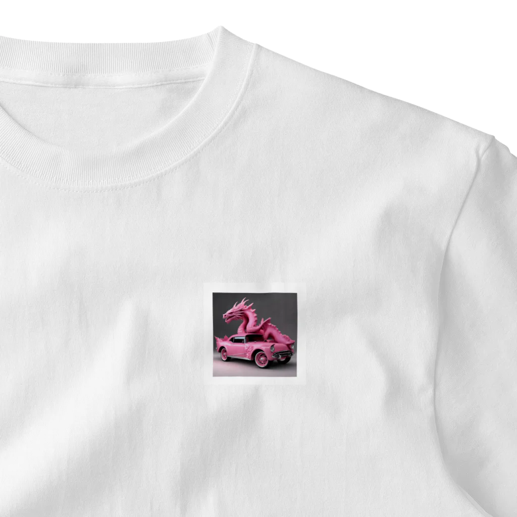 jill_33のピンク辰 ワンポイントTシャツ