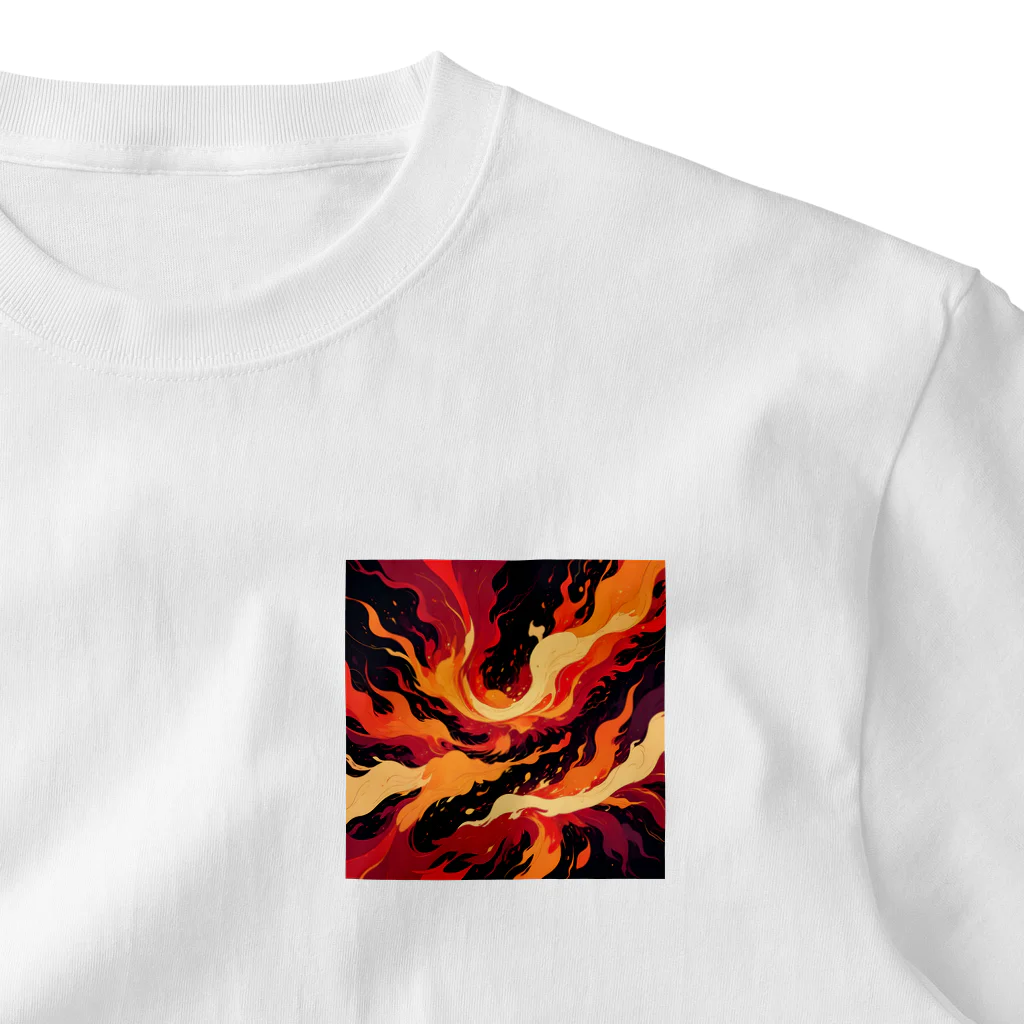 AI Fantasy Art Shopのart of fire② One Point T-Shirt