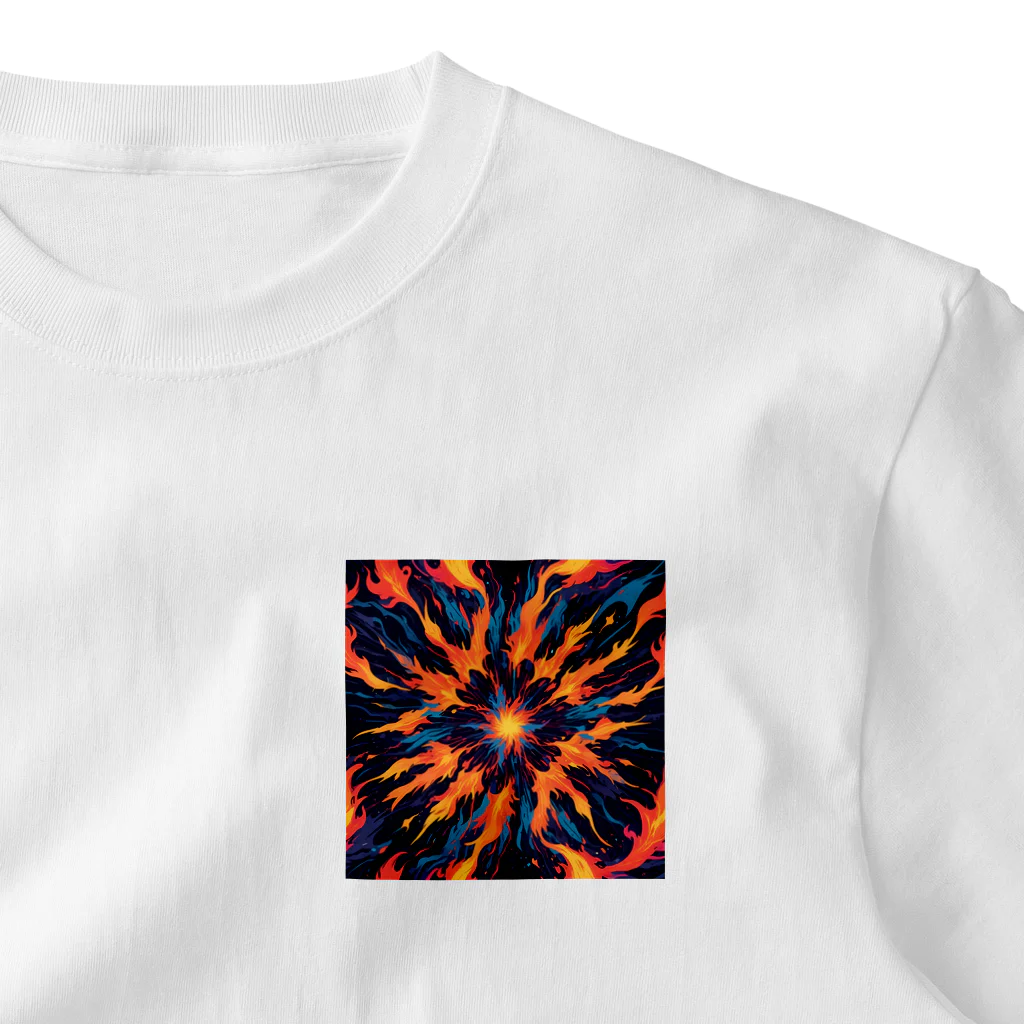 AI Fantasy Art Shopのart of fire⑤ One Point T-Shirt