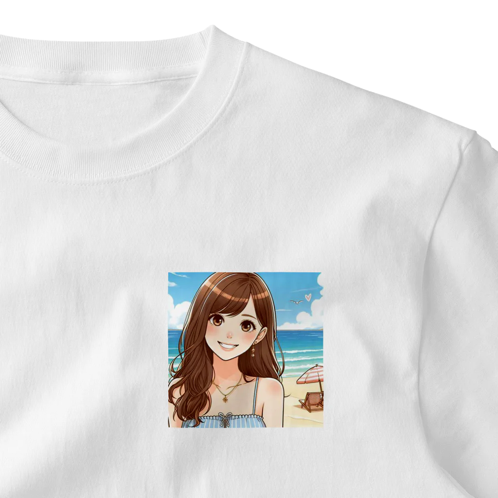 onokuriの渚ちゃんと夏 ワンポイントTシャツ