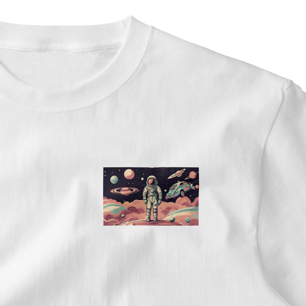 JoyfulMomentsCraftsのビートルくん未知との遭遇 ー Beetle's Encounter with the Unknown ー ワンポイントTシャツ