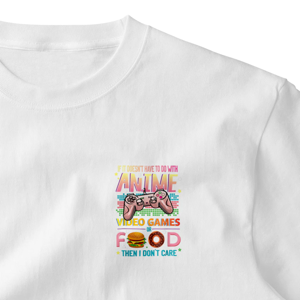 World_Teesのアニメ ビデオゲーム フード - アニメ愛好家へのギフトアイデア 女の子 男の子 One Point T-Shirt