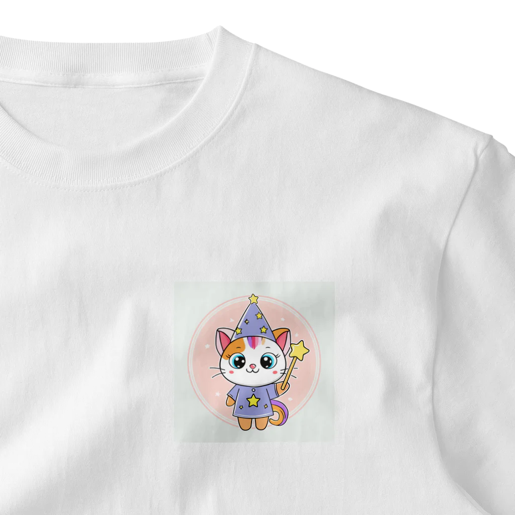 癒しの部屋🐾໒꒱のMagical Cat🪄︎︎✨ ワンポイントTシャツ