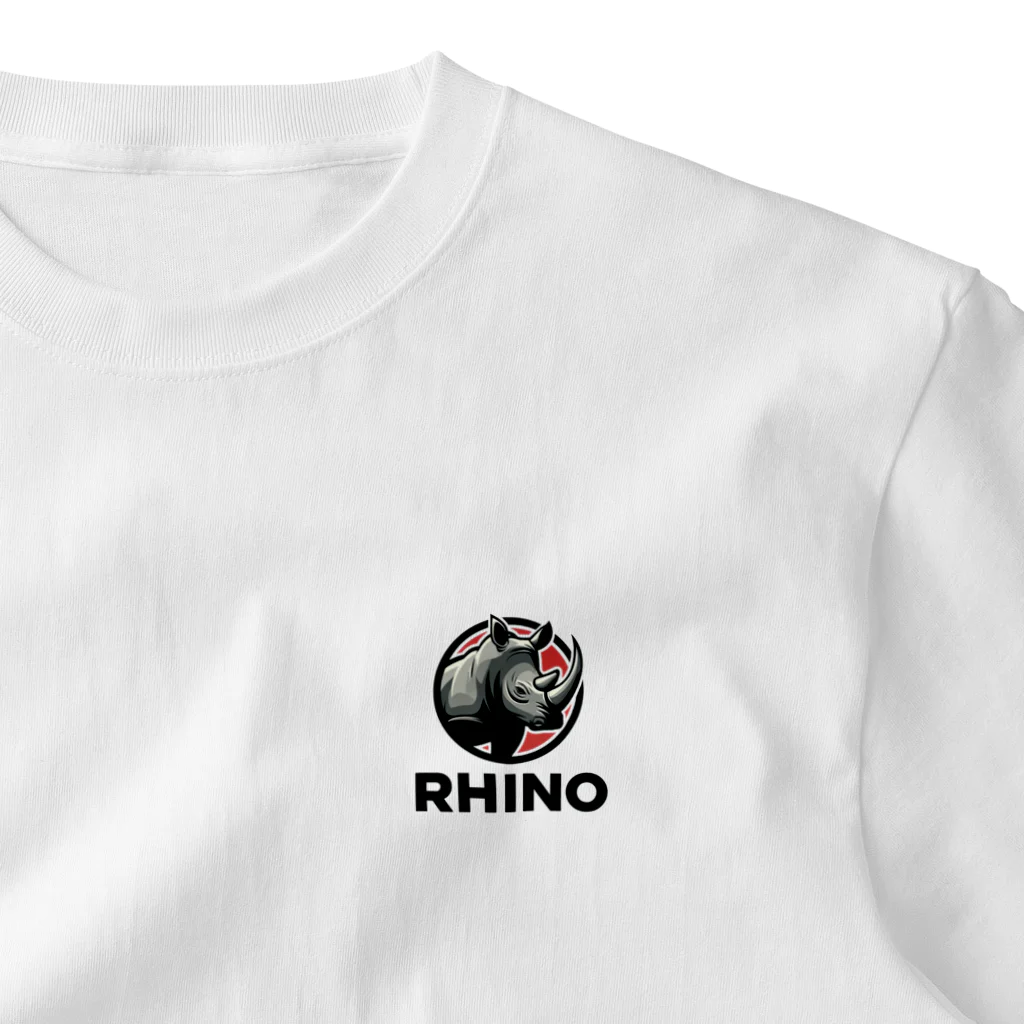 プレヒストリック・ワイルドのRHINO POWER ワンポイントTシャツ