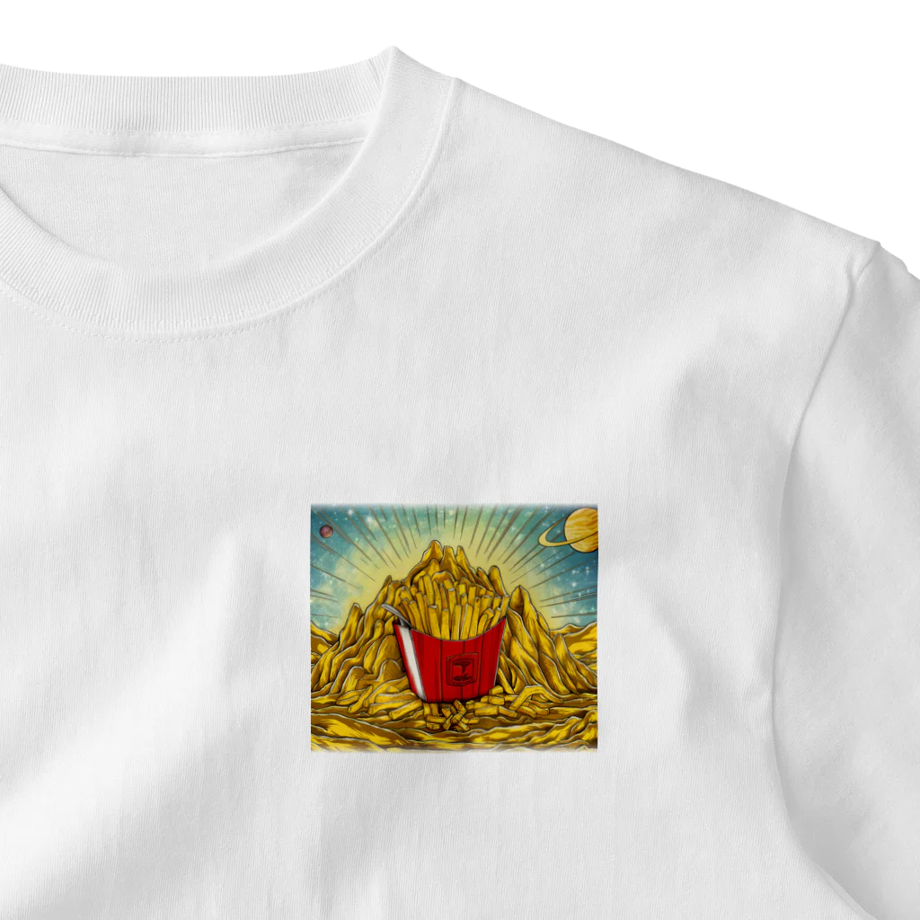 JoyfulMomentsCraftsの黄金とポテトのサイズ違いver ワンポイントTシャツ