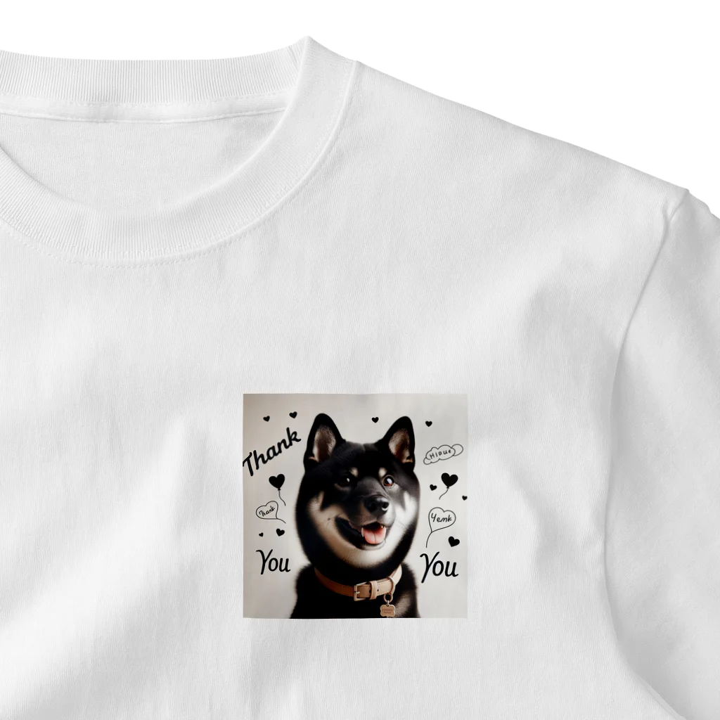 ANTARESの柴犬とありがとう One Point T-Shirt