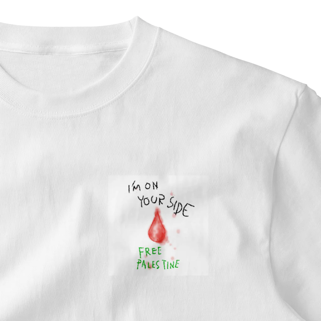 necoda item のI’m on your side （ #FreePalestine ） ワンポイントTシャツ