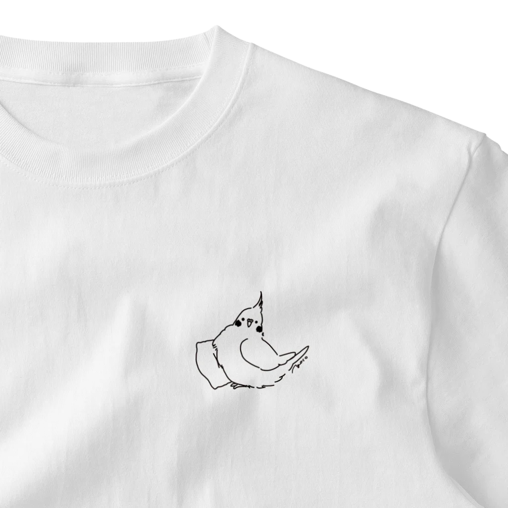 オグチヨーコのクッションとオカメちゃん One Point T-Shirt