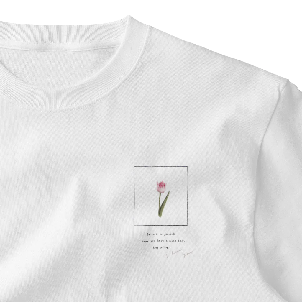 rilybiiの🍧 Strawberry Shaved Ice Tulip . One Point T-Shirt