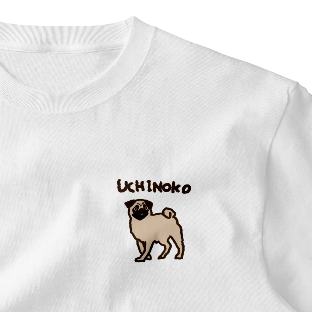 ゆるまるずのUCHINOKO ワンポイントTシャツ