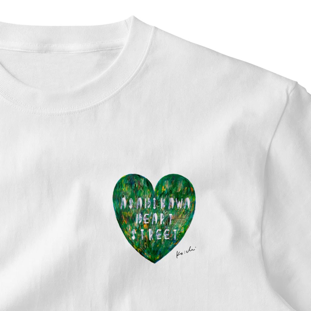 nissyheartのASAHIKAWA HEART STREET ワンポイントTシャツ