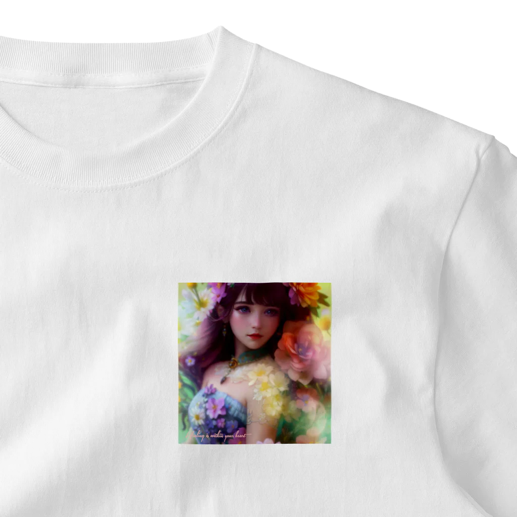 💖宇宙整体♪🌈♪こころからだチャンネル♪💖の💖Healing is within your heart💖 ワンポイントTシャツ