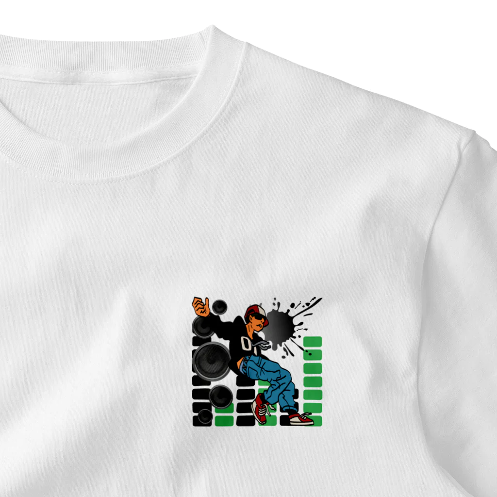 CHIBE86の「Street Dance Vibes」 ワンポイントTシャツ