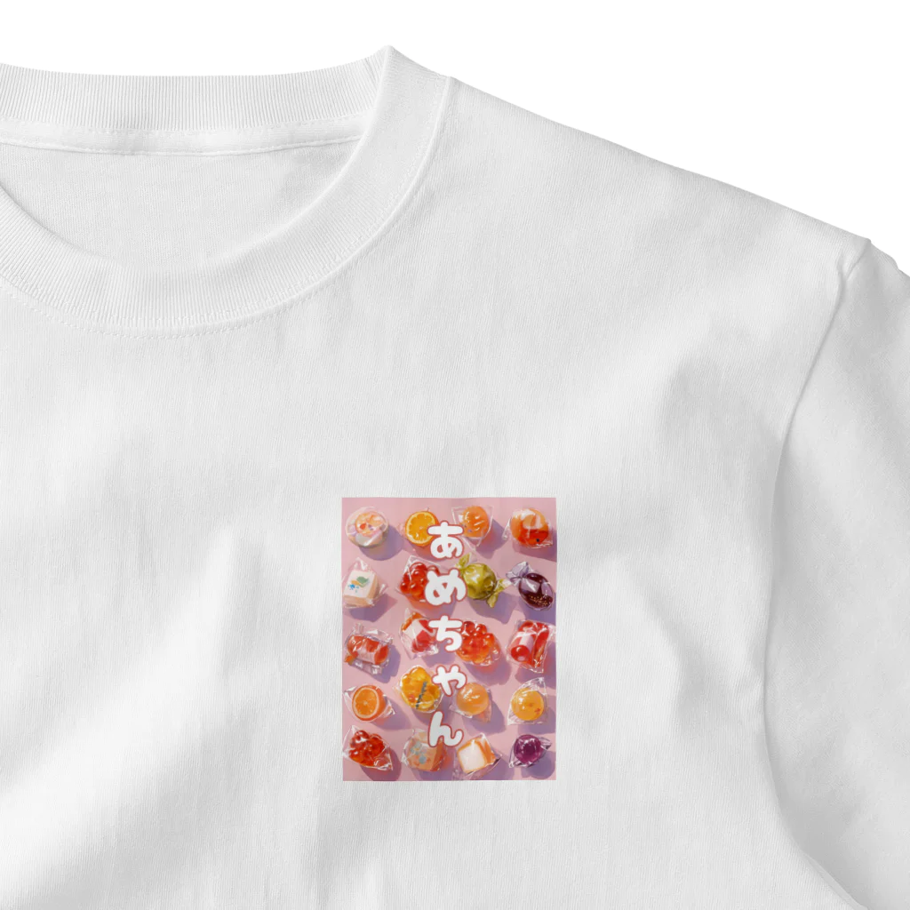 がーるずしょっぷのあめちゃん🍬 ワンポイントTシャツ