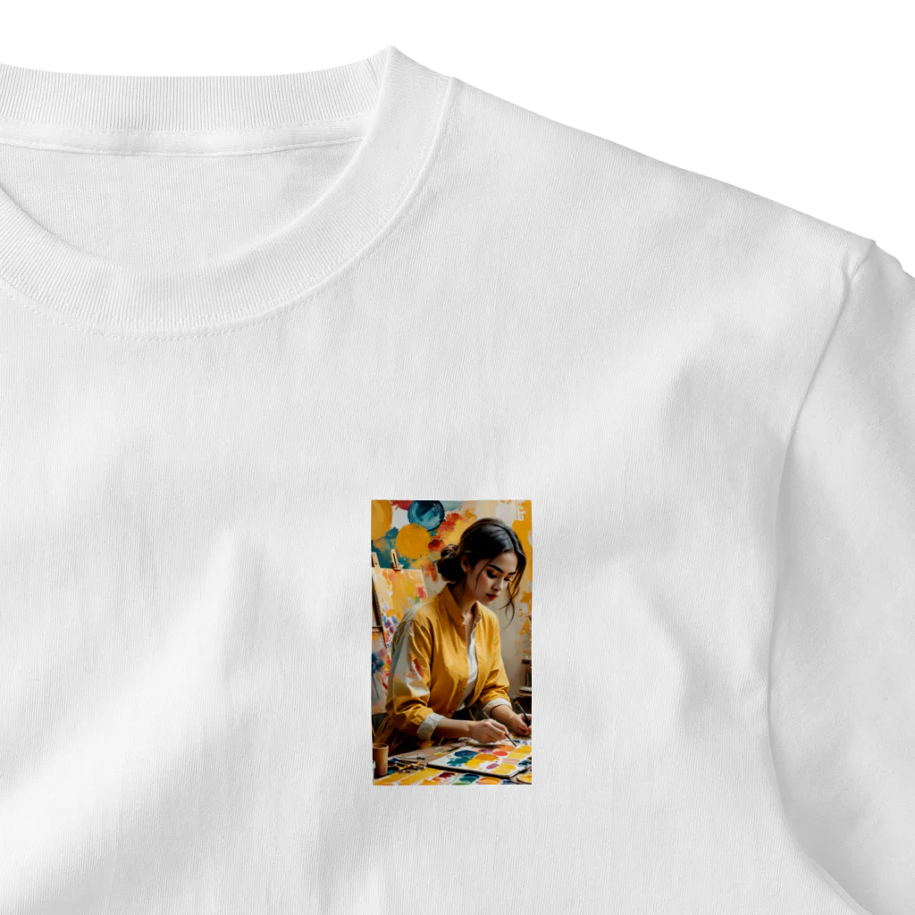 saoc11039のアート ワンポイントTシャツ