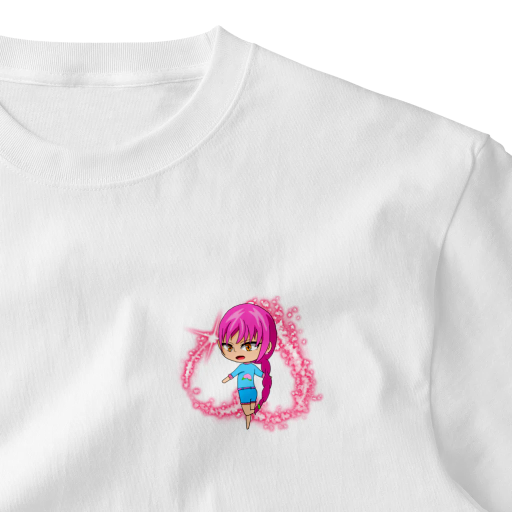 Doll Fantasyの樹柳桃香／ハート One Point T-Shirt