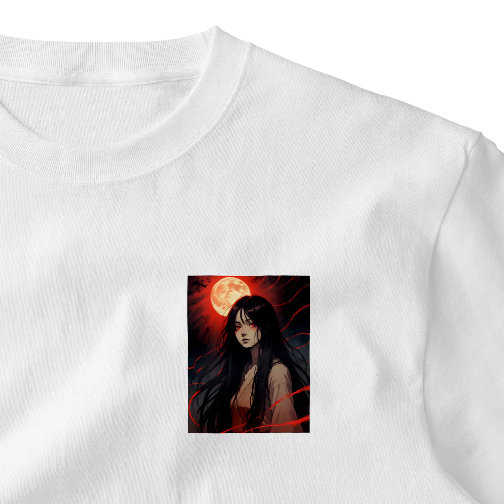 AI Fantasy Art ShopのJapanese horror art② ワンポイントTシャツ