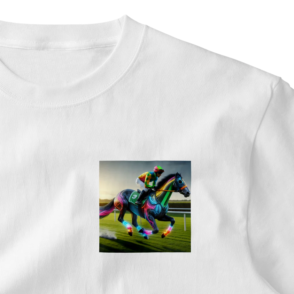 SA_YA_KAのHorse racing ワンポイントTシャツ