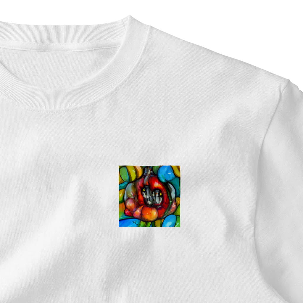 エーアイエイエイのストレスが消える絵 One Point T-Shirt