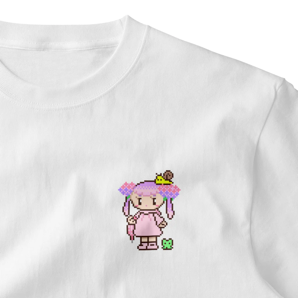 takaaの紫陽花ちゃん ワンポイントTシャツ