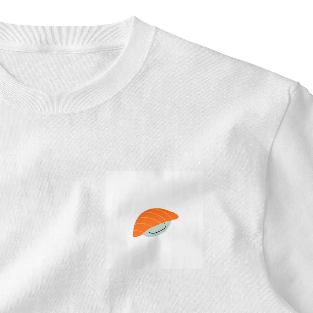 色んな生き物たちのサーモン君 One Point T-Shirt