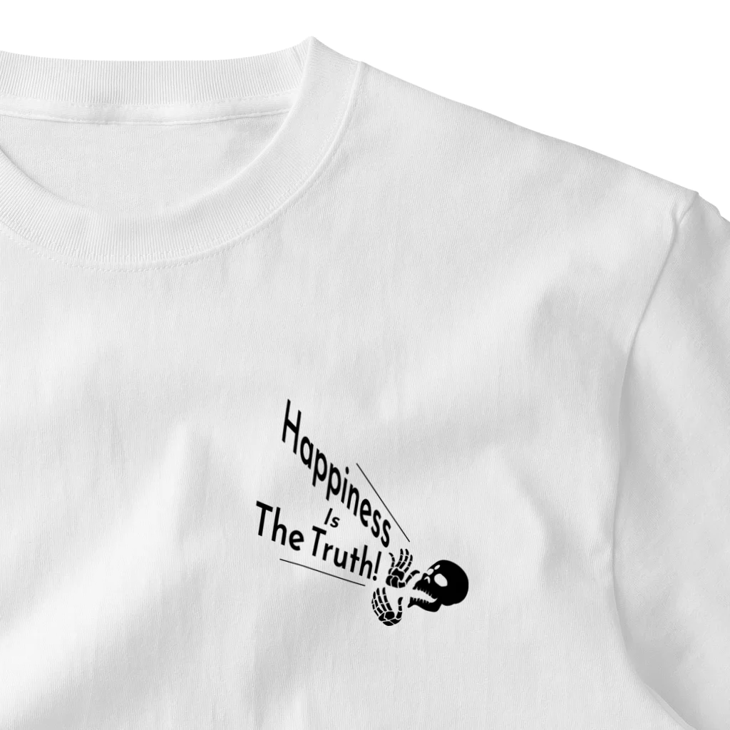 『NG （Niche・Gate）』ニッチゲート-- IN SUZURIのHappiness Is The Truth!（黒） One Point T-Shirt