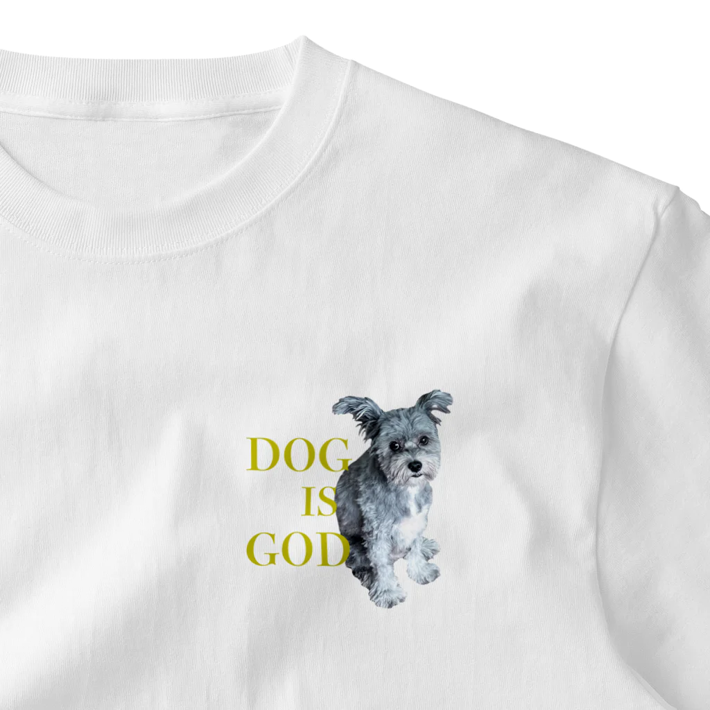 utaallanのDOG is GOD uta One Point T-Shirt