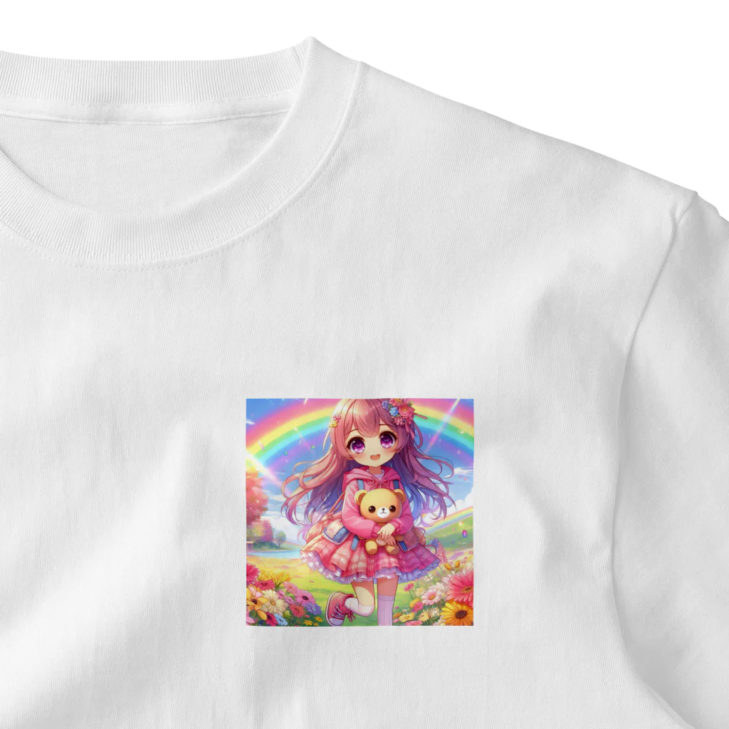 aaammmamのロリ　少女　ピンク髪 One Point T-Shirt