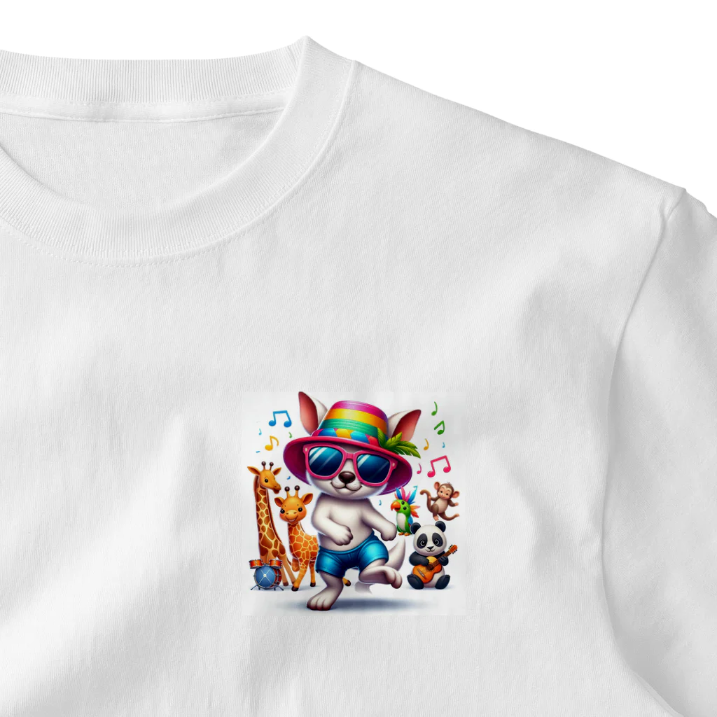 パカオのダンシングアニマル One Point T-Shirt