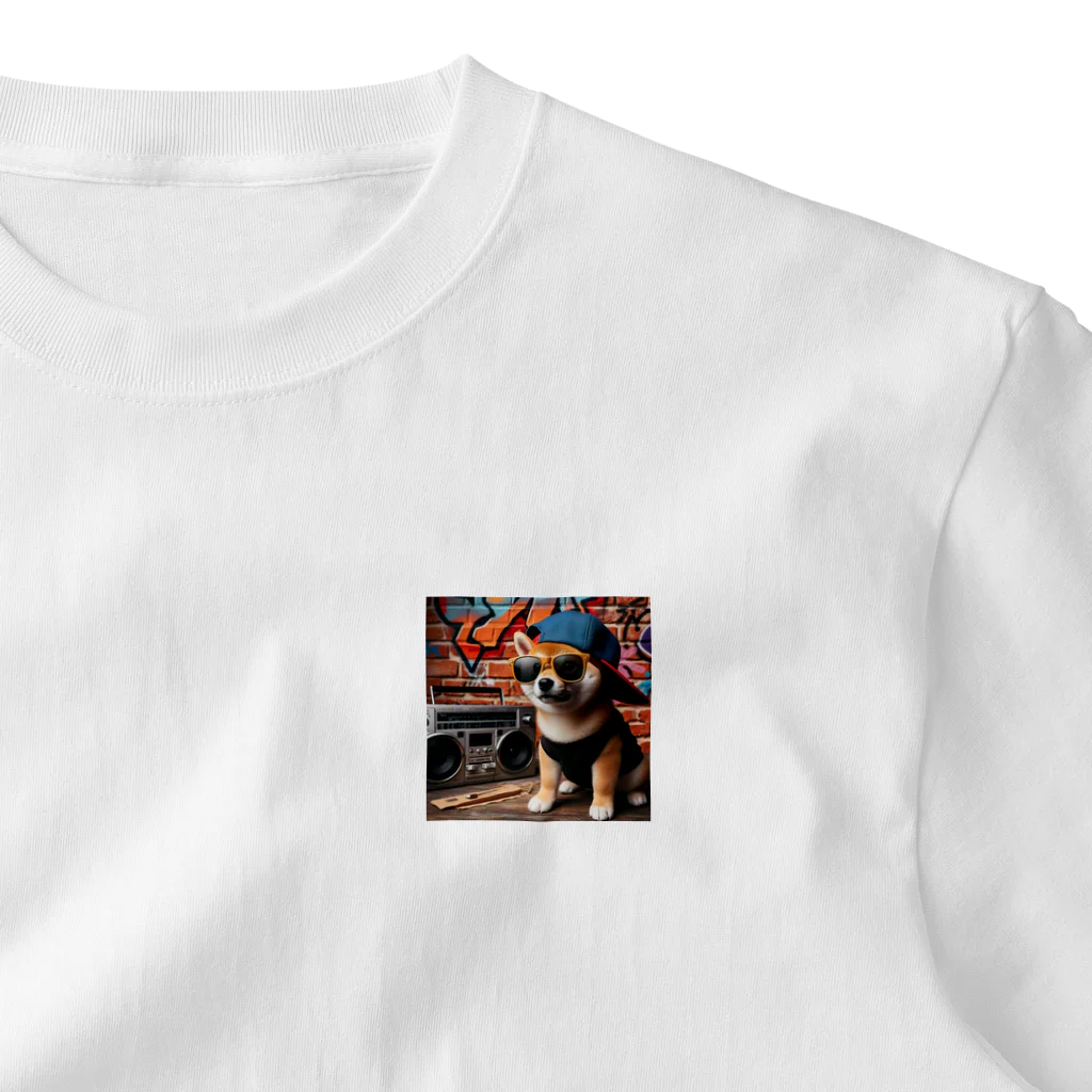 _ilka_の柴犬のヒップホップ One Point T-Shirt