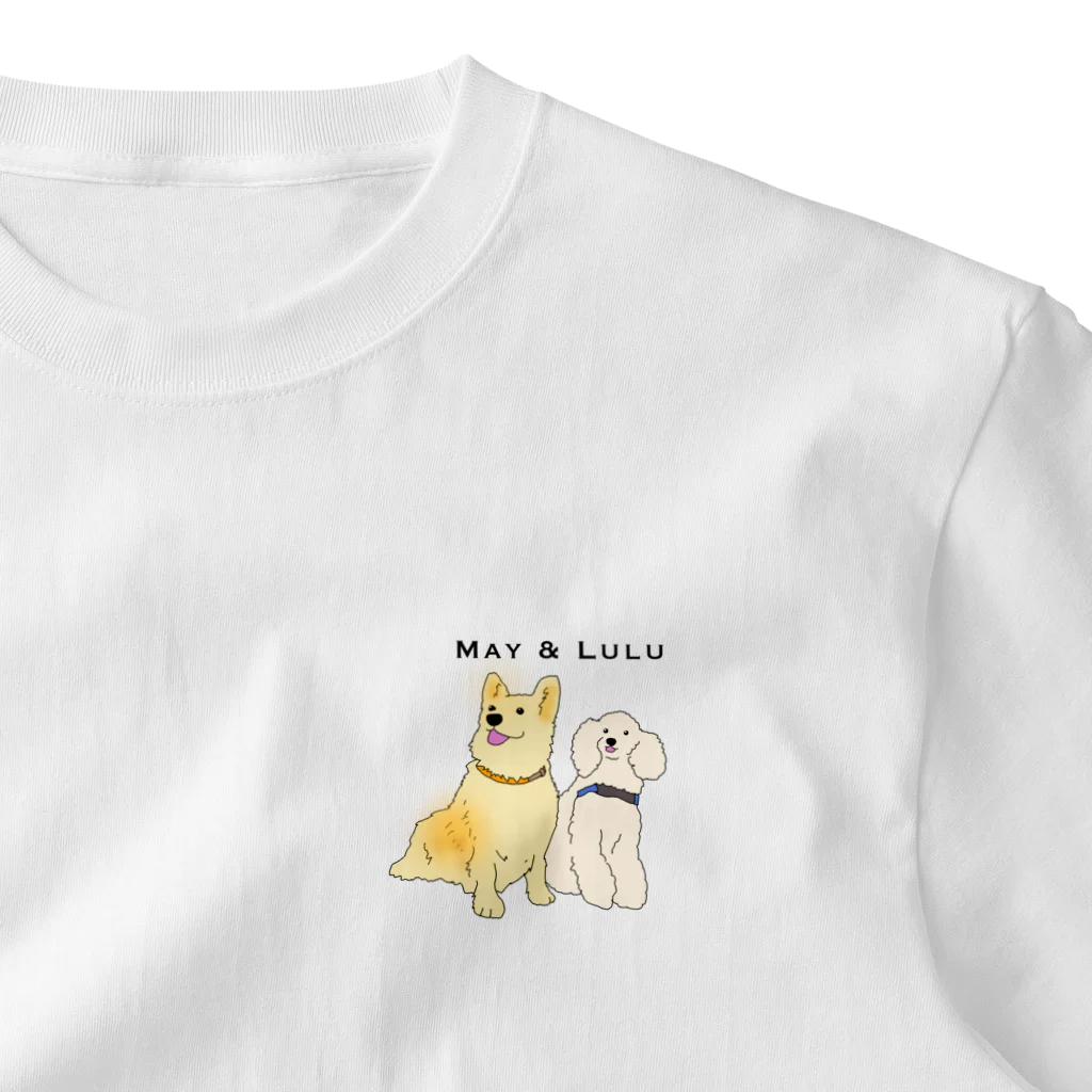 I Love Dog 0467のMay&Lulu One Point T-Shirt