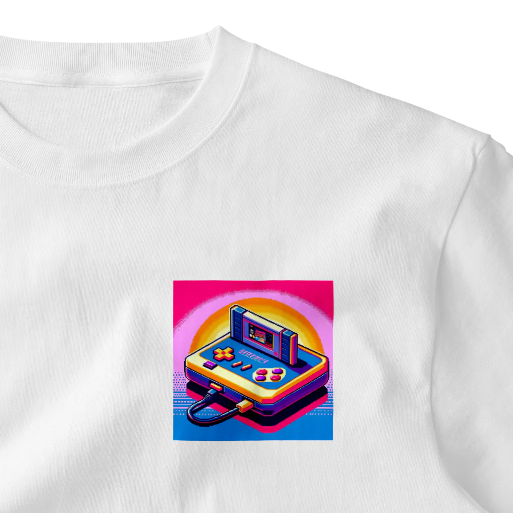 ドット職人のピクセルアート　レトロゲーム ワンポイントTシャツ