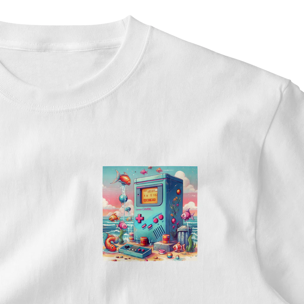 ばばちゃんのビーチのゲームセンター ワンポイントTシャツ