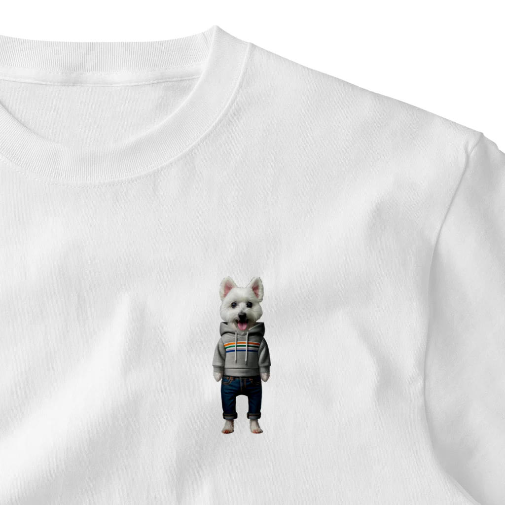 TRI-COMMA（トライカンマ）の愛犬コスチューム：優作 ワンポイントTシャツ