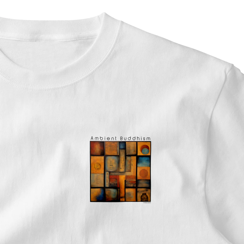 TAKEO SUZUKI / TASKENのAmbient Buddhism2 Album Art T-Shirts One Point T-Shirt