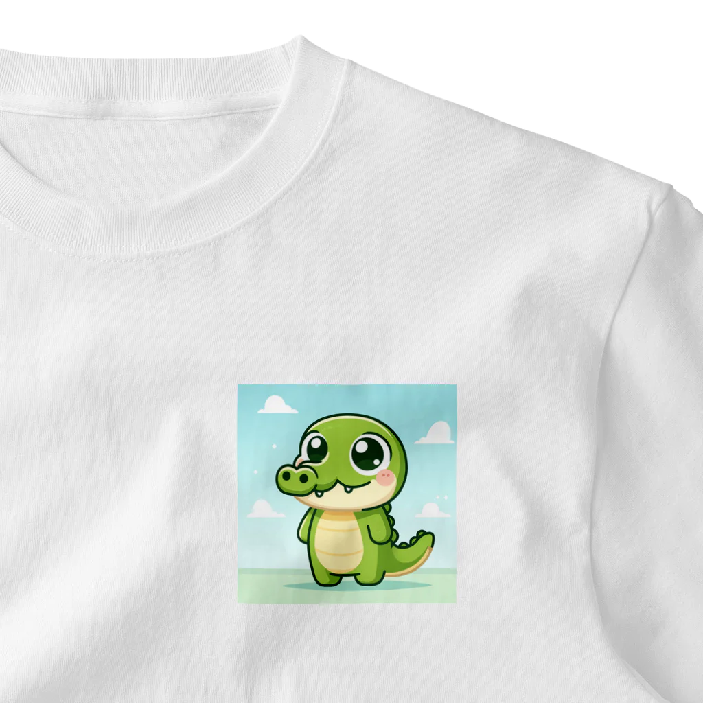 crocodileのクロコくん ワンポイントTシャツ