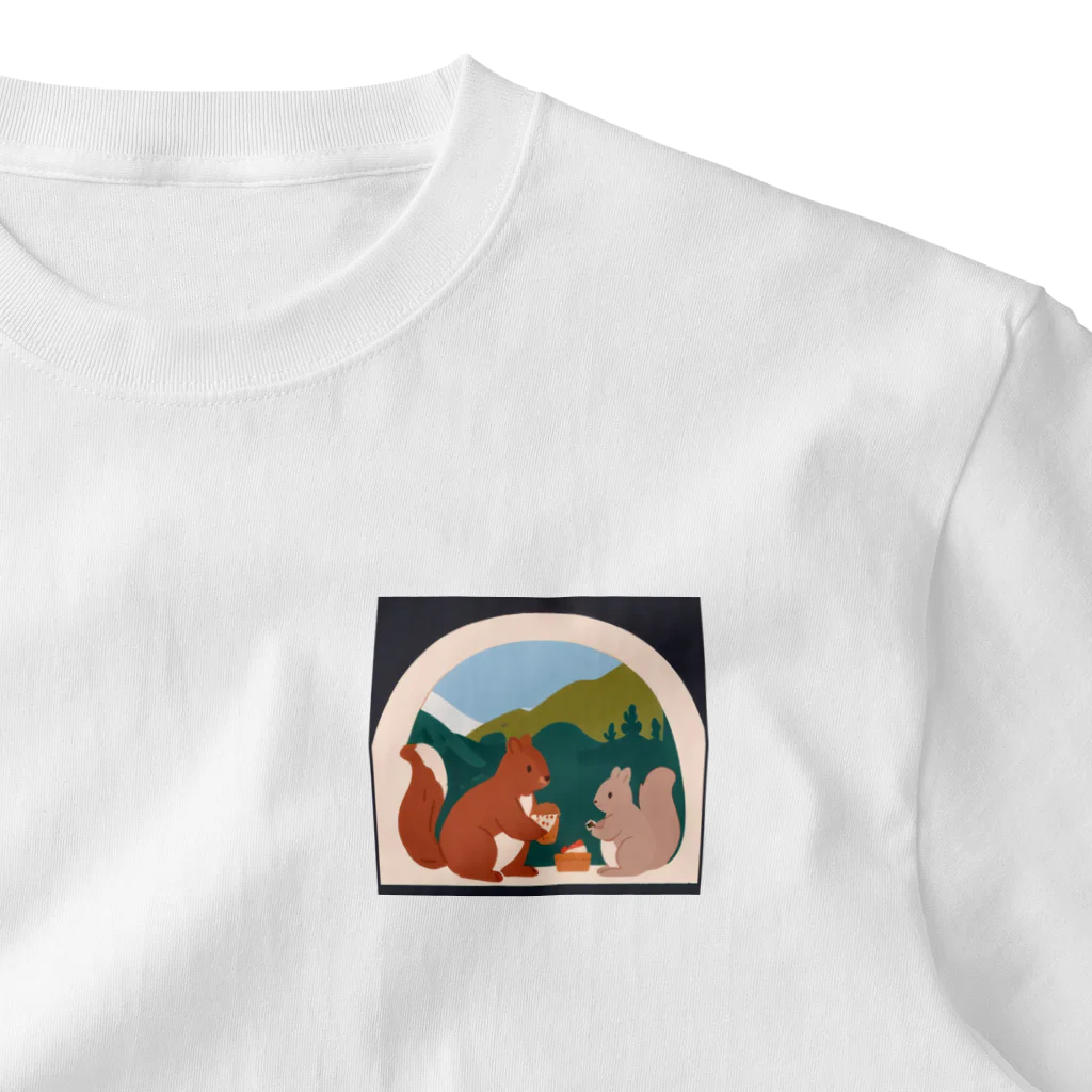 chibi_hikariのWoodland Retreat One Point T-Shirt