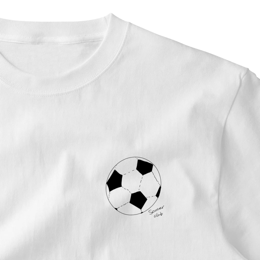 おかめっ茶のサッカークラブTシャツ ワンポイントTシャツ