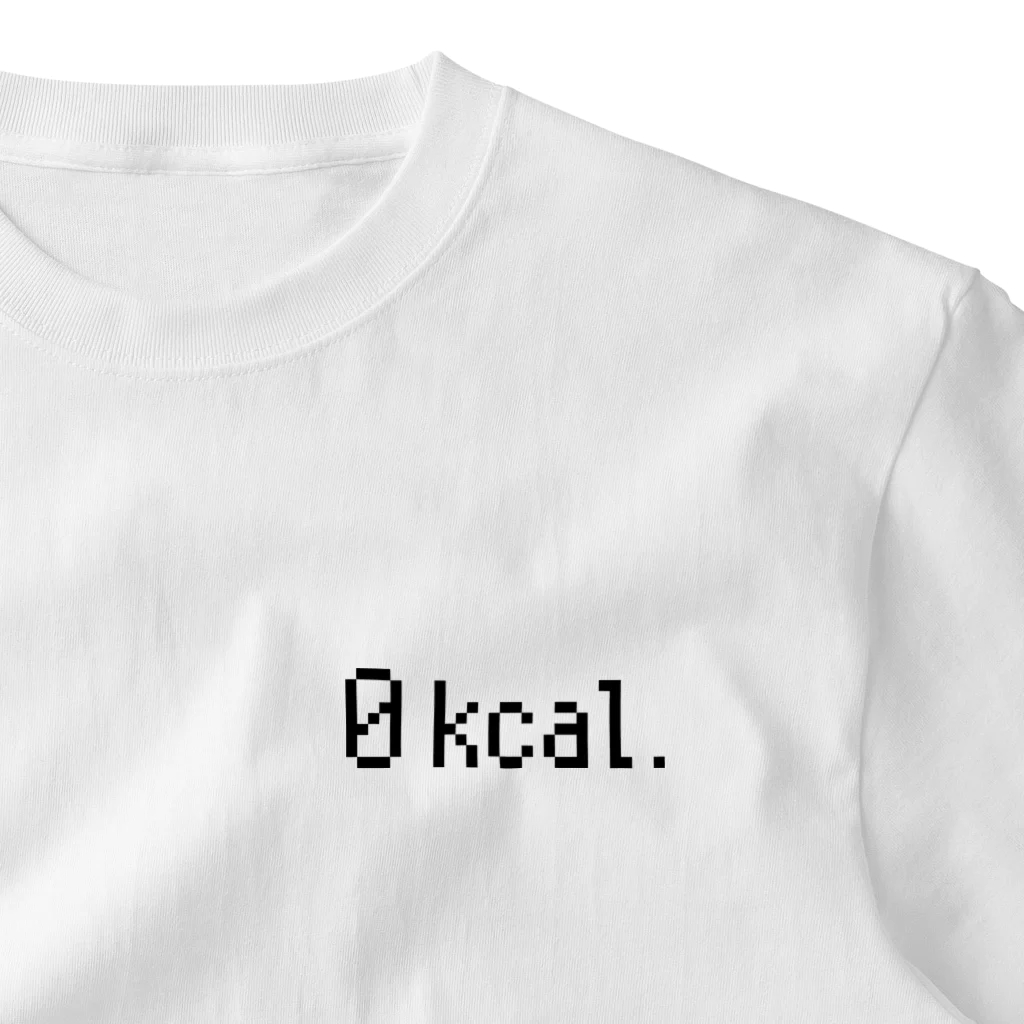 0kcal storeの0kcal - dot black ワンポイントTシャツ