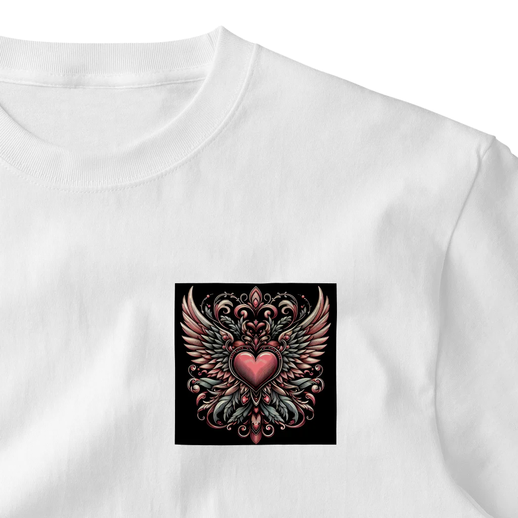 wワンダーワールドwのWING HEART001 ワンポイントTシャツ