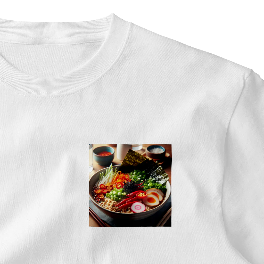 camembertcheeseのラーメンレボリューション ワンポイントTシャツ